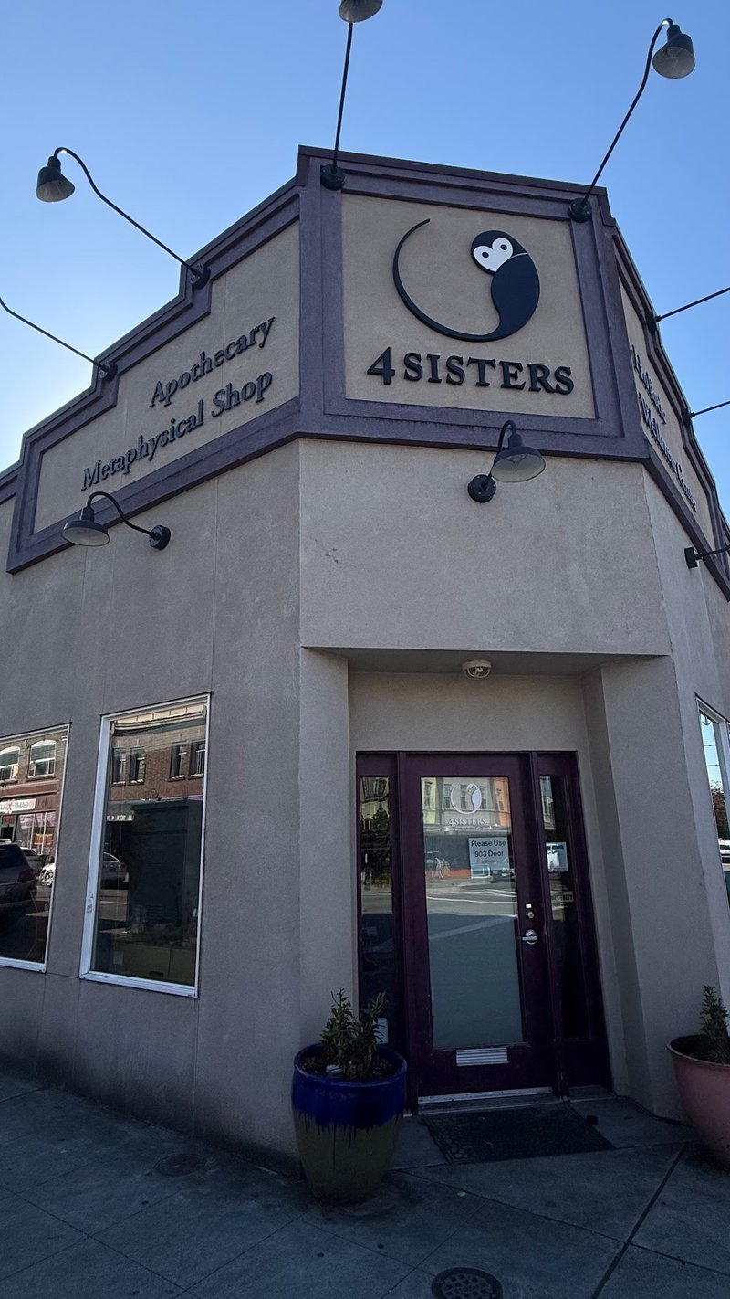4 Sisters Holistic Remedies Metaphysical Store storefront in Renton Washington