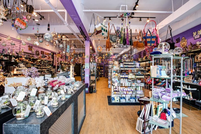 A Time For Karma's Interior featuring an assortment of goods in multiple isles