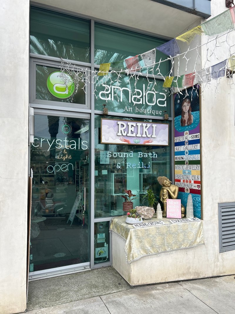 Amaloa Healing Arts Metaphysical Store storefront in Hermosa Beach California