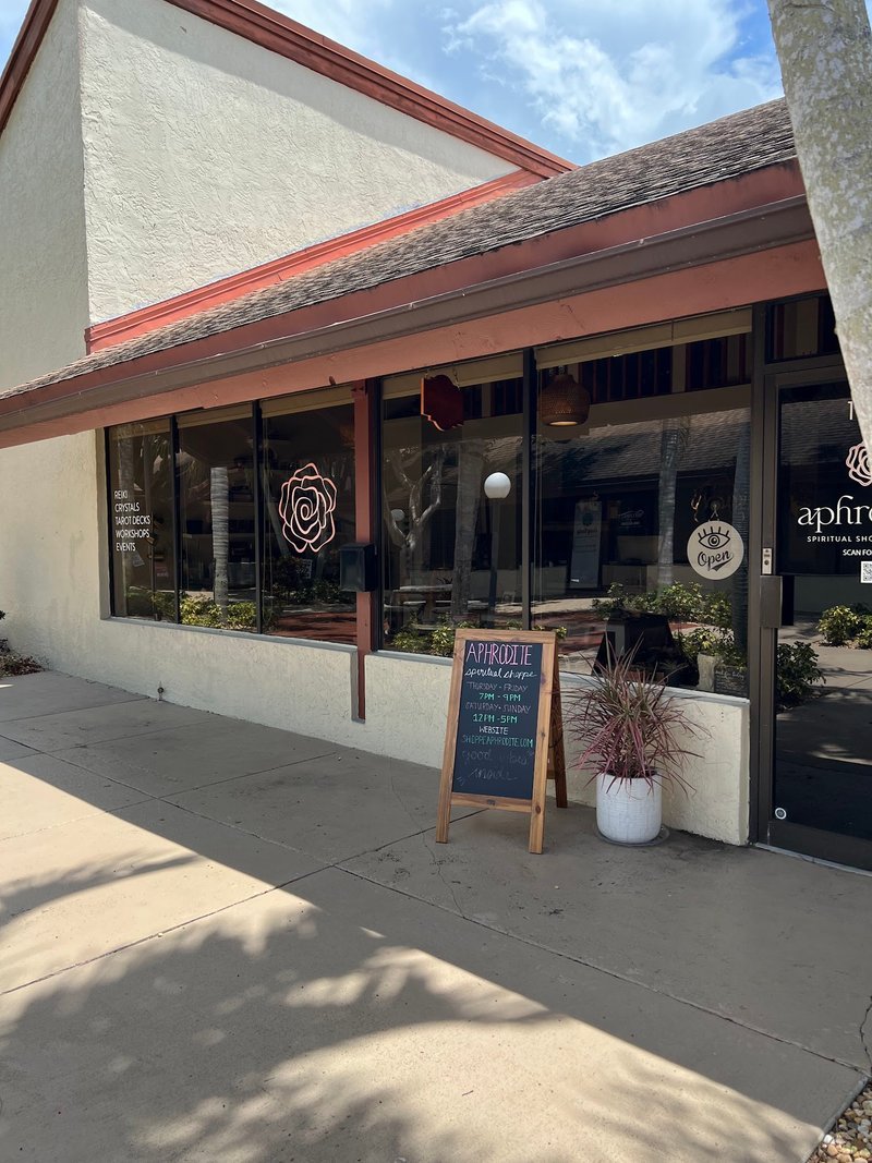Aphrodite - Spiritual Shoppe + Studio Metaphysical Store storefront in Miami Florida