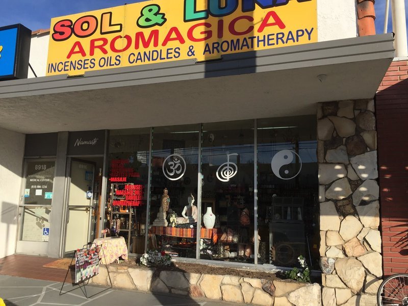Aromagica Sol & Luna Metaphysical Store storefront in Northridge California