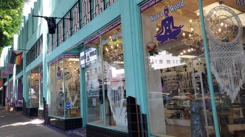 Aura's World Metaphysical Store storefront in Whittier California
