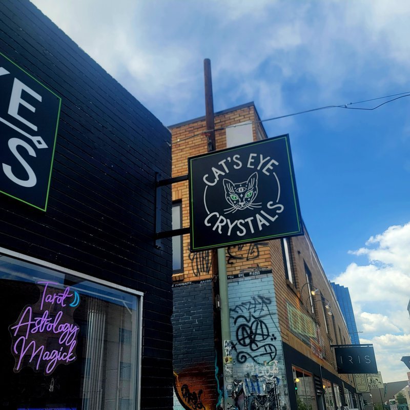 Cats Eye Crystals Metaphysical Store storefront in Denver Colorado