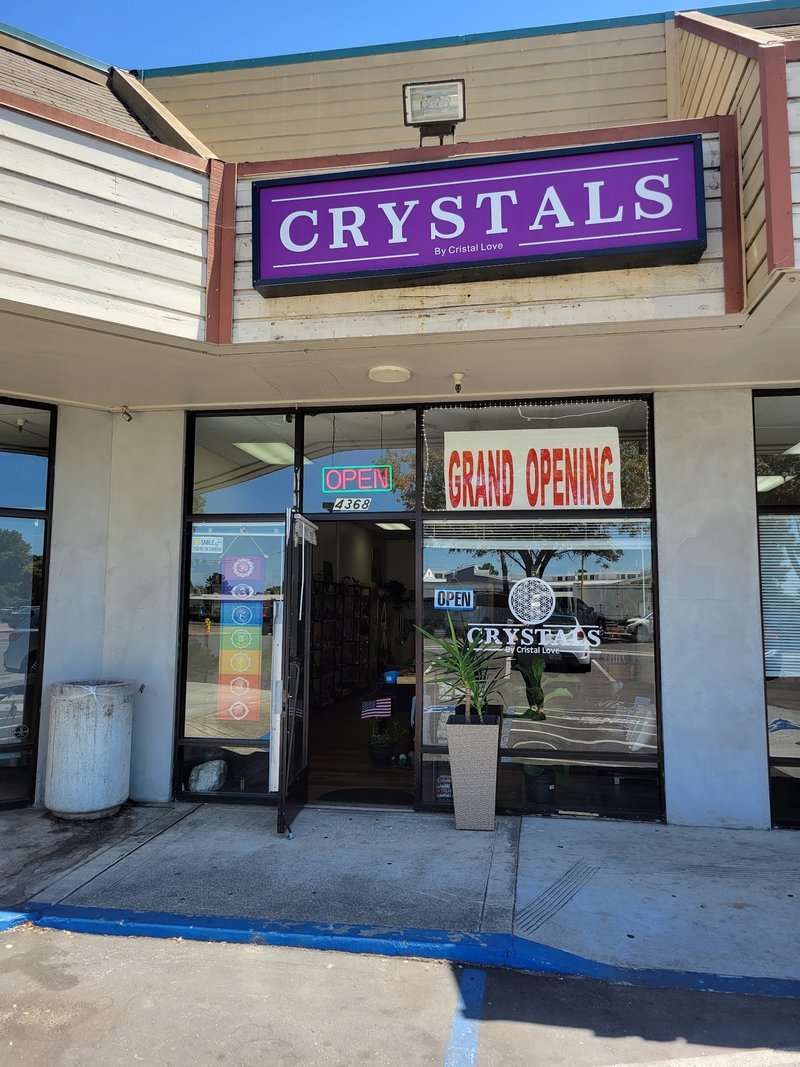 Cristal Love Metaphysical Store storefront in Fremont California