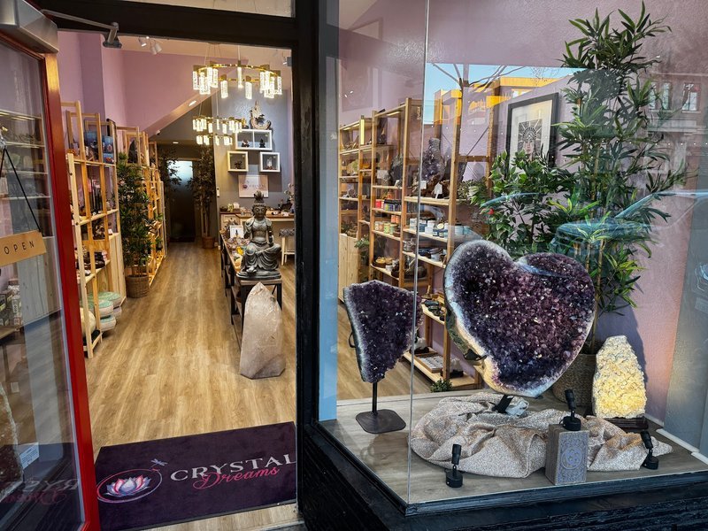 Crystal Dreams Metaphysical Store storefront in Walnut Creek California