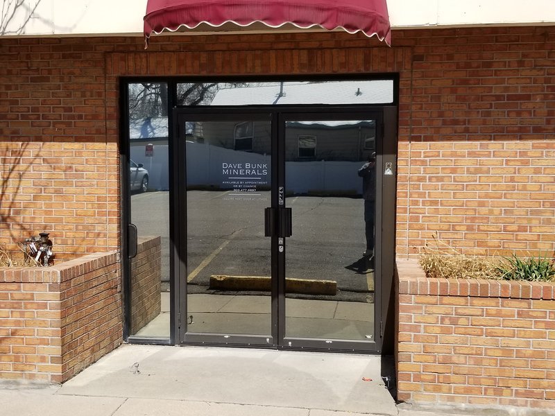 Dave Bunk Minerals Rock Shop storefront in Arvada Colorado