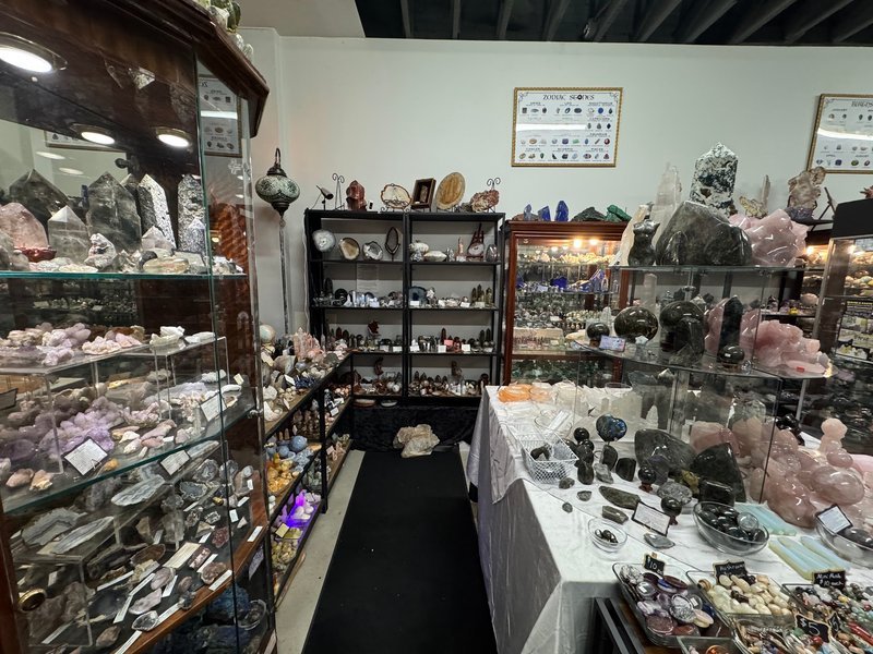 Curated selection of gemstones, crystals, and metaphysical supplies