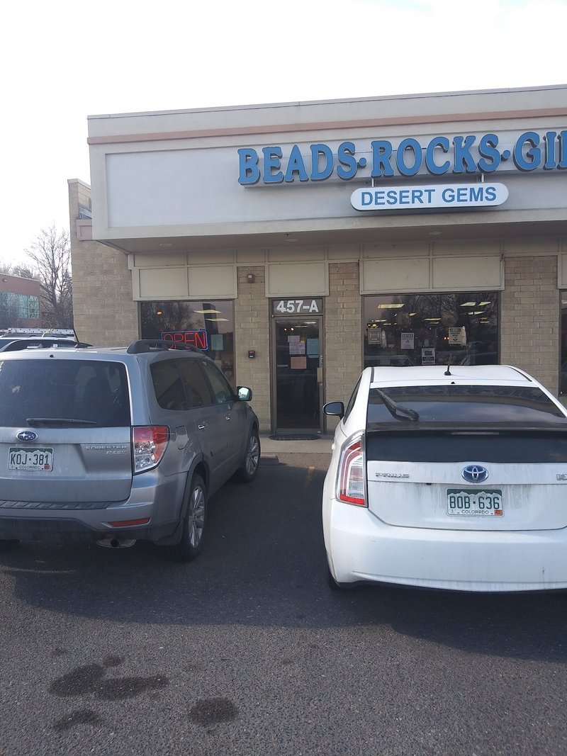 Desert Gems Metaphysical Store storefront in Lakewood Colorado