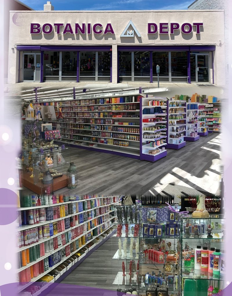 Distribuidora Mas Allá  Botánica & Wholesale Spiritual Candles Metaphysical Store storefront in Passaic New Jersey