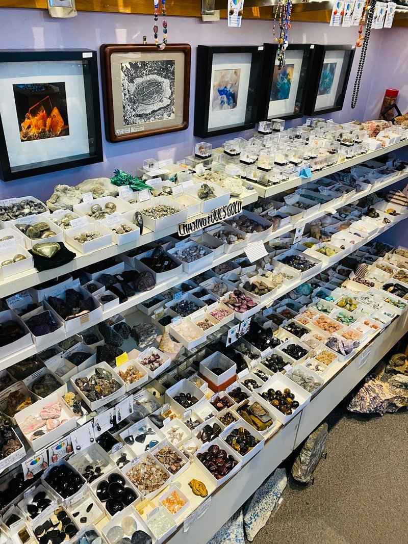 Curated selection of gemstones, crystals, and metaphysical supplies