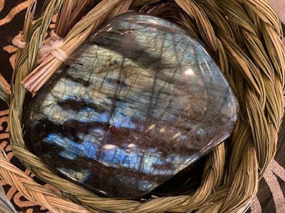 Crystal and mineral display with organized specimens and inventory