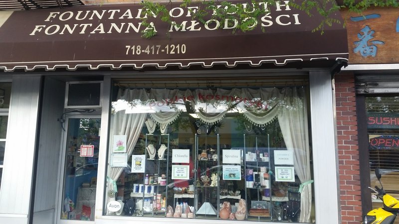 Fountain of Youth Metaphysical Store storefront in Ridgewood New York