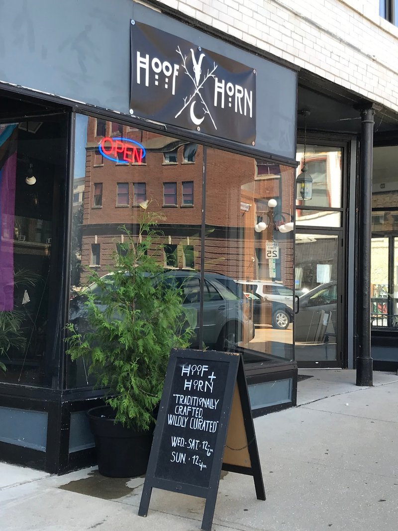 Hoof + Horn Metaphysical Store storefront in Aurora Illinois