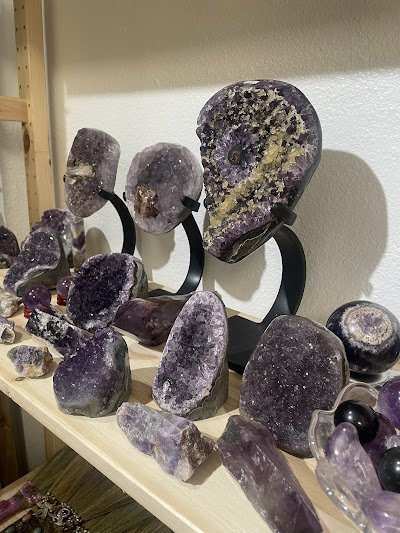 Curated selection of gemstones, crystals, and metaphysical supplies