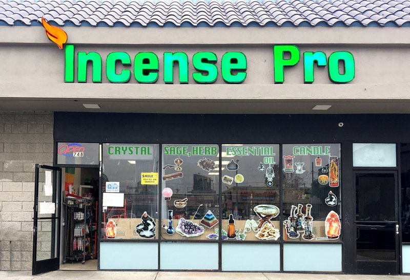 Incense Pro Metaphysical Store storefront in Los Angeles California