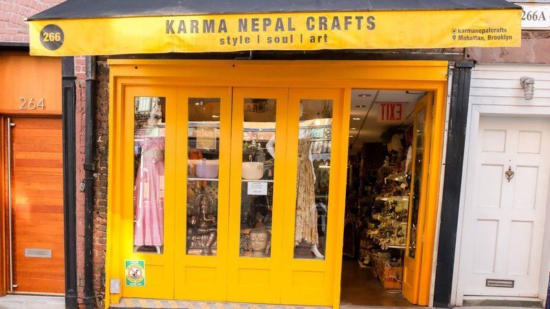 Karma Nepal Crafts Metaphysical Store storefront in New York New York