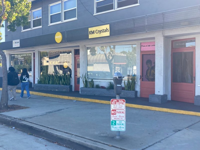 KM Crystal Shop Metaphysical Store storefront in Santa Monica California