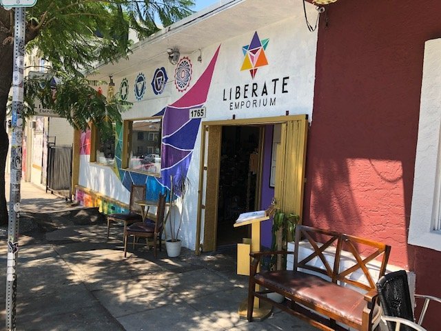 Liberate Emporium Metaphysical Store storefront in Los Angeles California