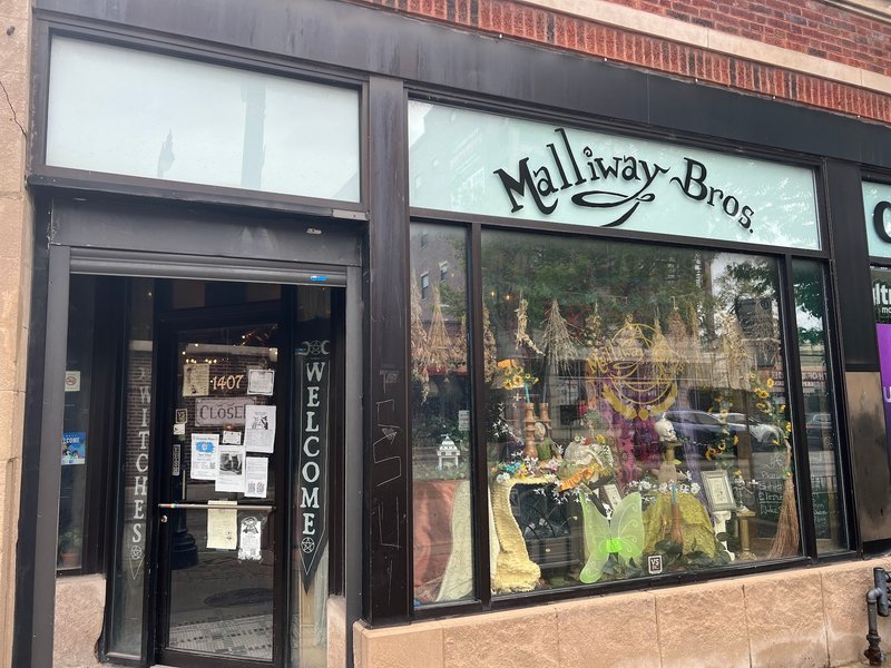 Malliway Bros. Spells, Charms, & Potions Metaphysical Store storefront in Chicago Illinois