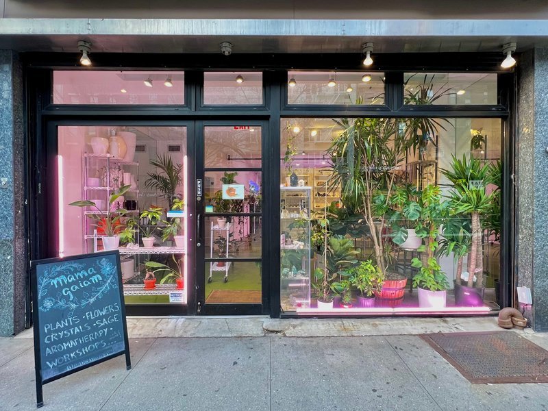 Mama Gaiam Metaphysical Store storefront in New York New York