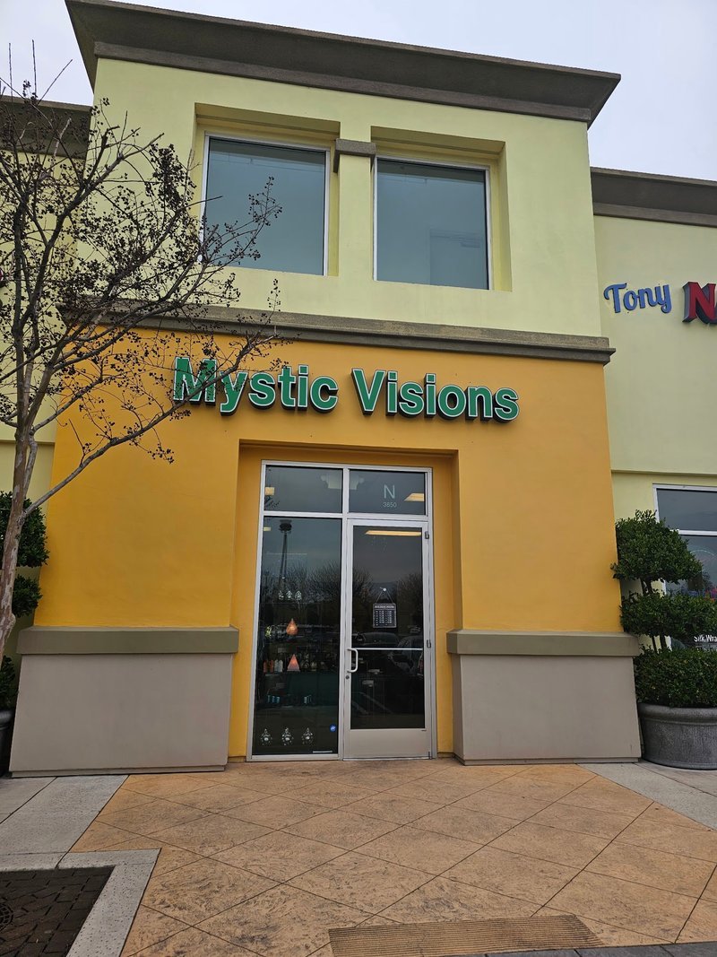 Mystic Visions Metaphysical Store storefront in Brentwood California