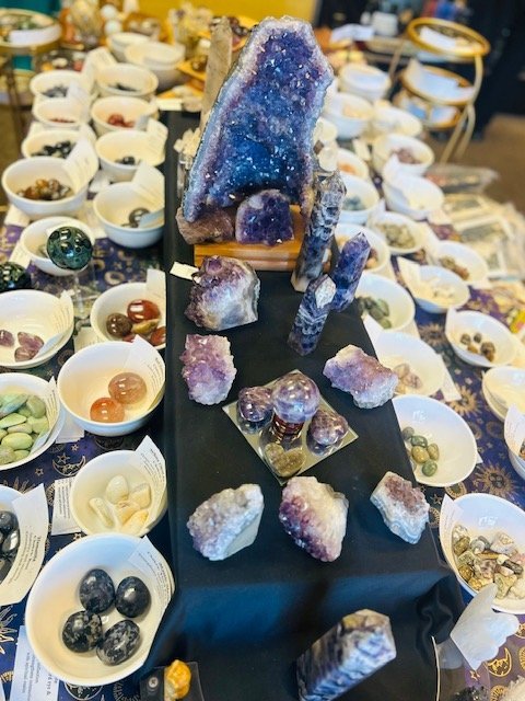 Curated selection of gemstones, crystals, and metaphysical supplies