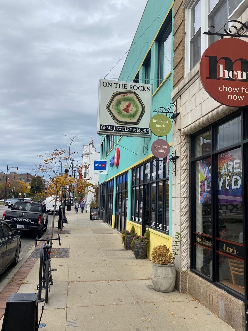 On the Rocks Gems Jewelry & More Metaphysical Store storefront in Chicago Illinois