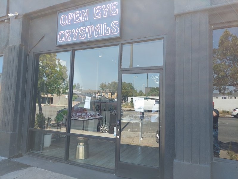 Open Eye Crystals Metaphysical Store storefront in Los Angeles California