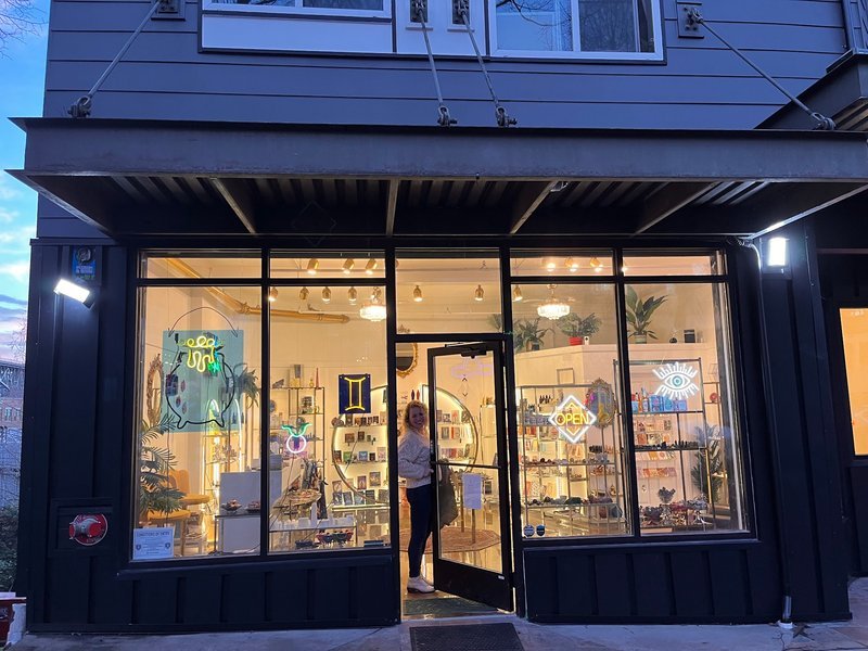 Phantom Quartz Metaphysical Store storefront in Seattle Washington