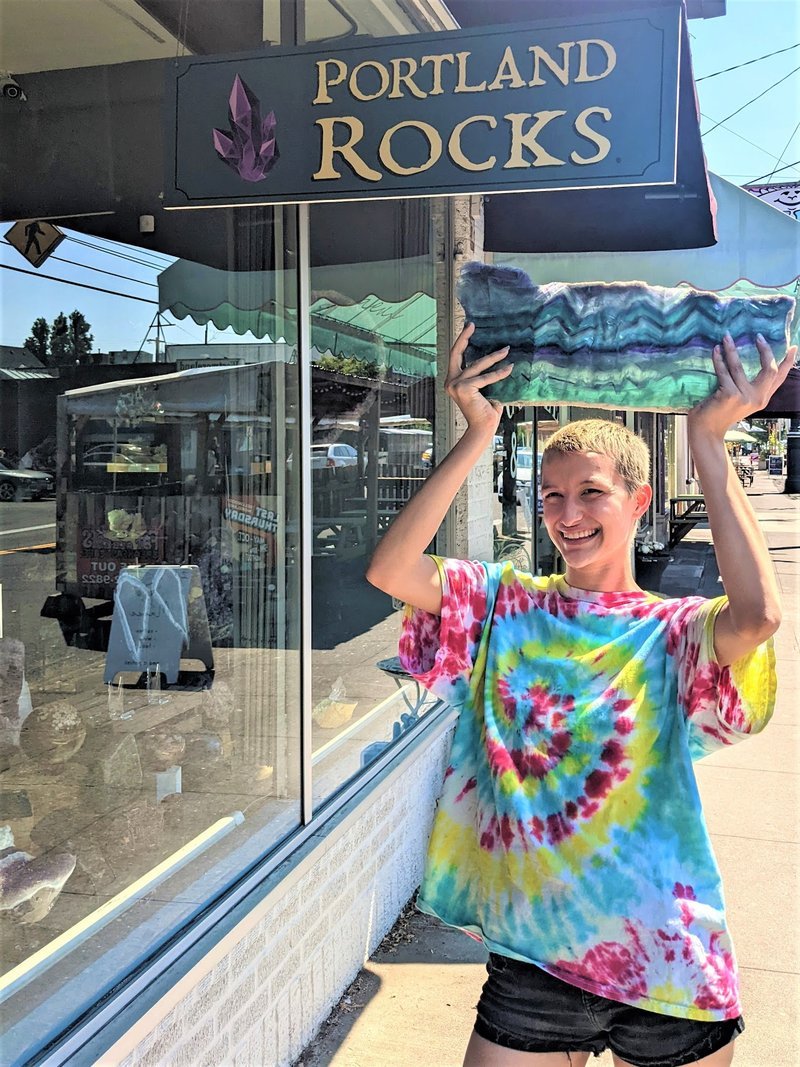 Portland Rocks Rock Shop storefront in Portland Oregon