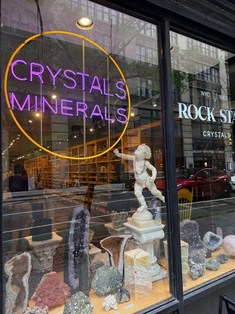 Rock Star Crystals Metaphysical Store storefront in New York New York