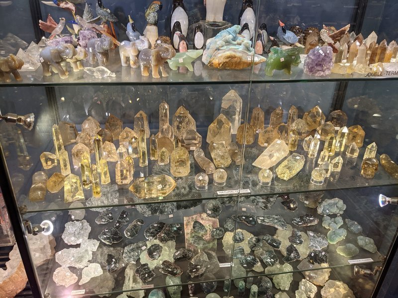 Curated selection of gemstones, crystals, and metaphysical supplies