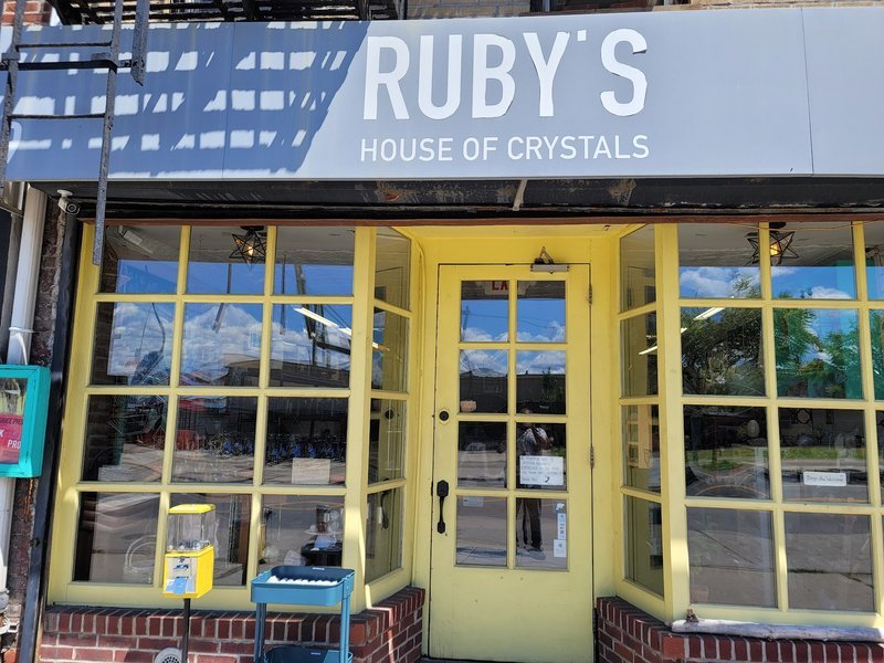 Ruby's House of Crystals Metaphysical Store storefront in Brooklyn New York