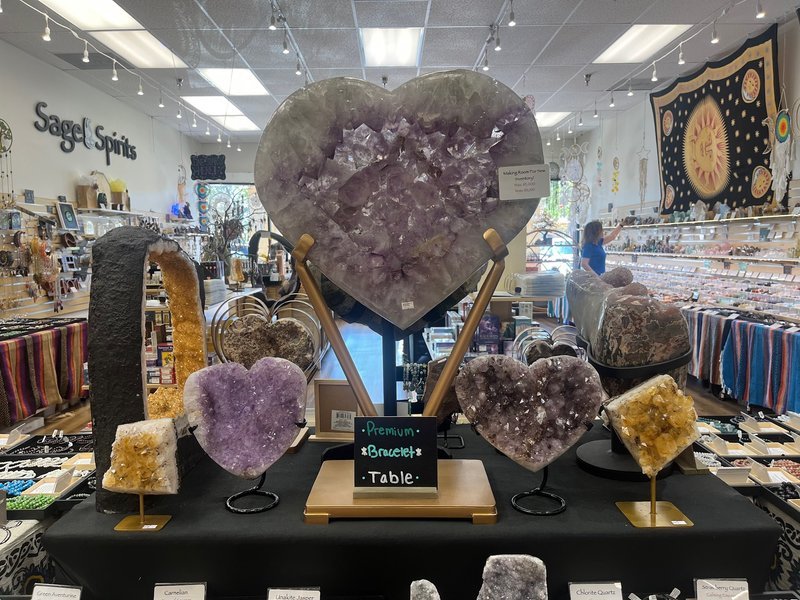 Curated selection of gemstones, crystals, and metaphysical supplies