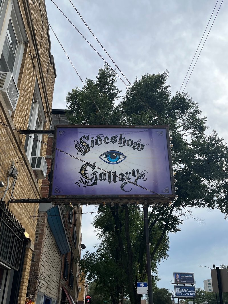Sideshow Gallery Metaphysical Store storefront in Chicago Illinois