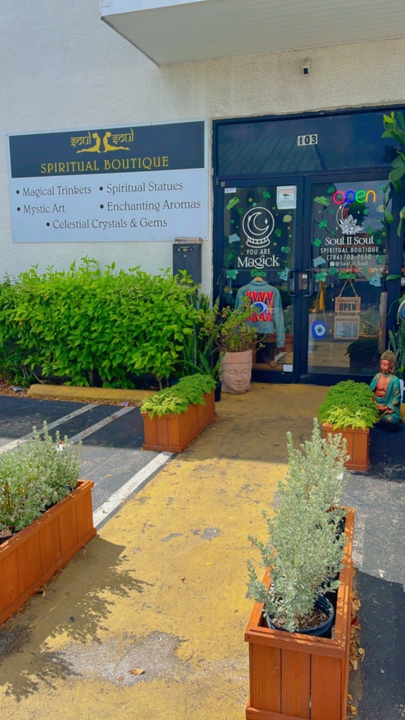 Soul II Soul Metaphysical Store storefront in Miami Florida