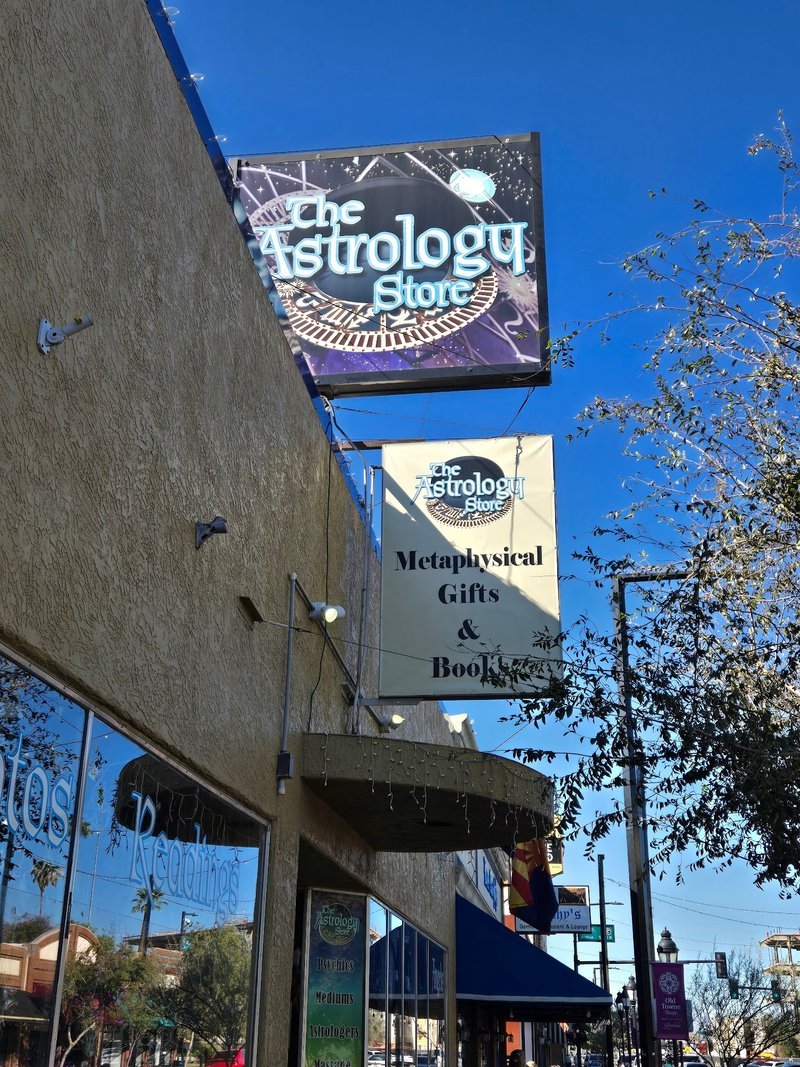 The Astrology Store Metaphysical Store storefront in Glendale Arizona