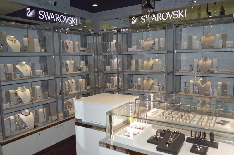 Shop interior featuring gemstones, healing crystals, and spiritual products