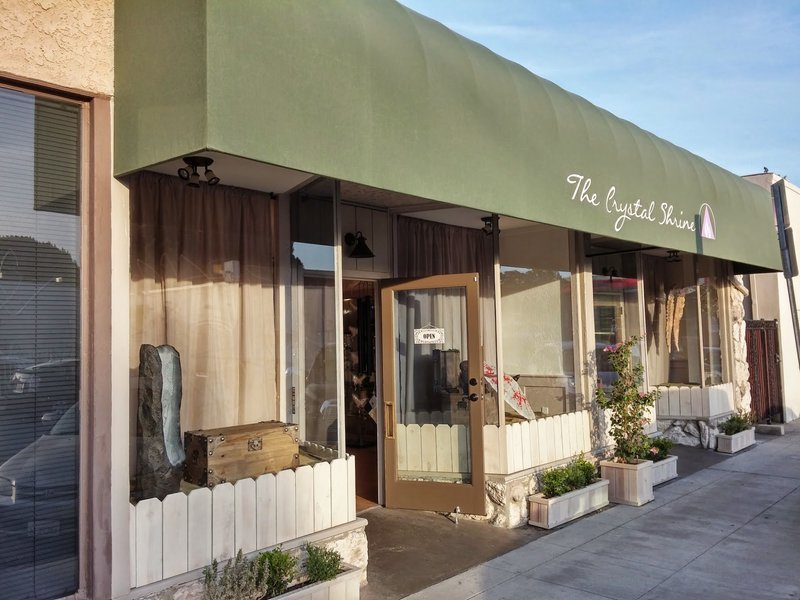 The Crystal Shrine Metaphysical Store storefront in Burbank California