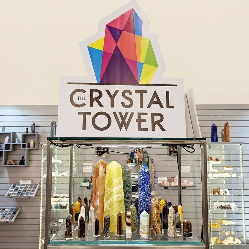The Crystal Tower Metaphysical Store storefront in Portland Oregon