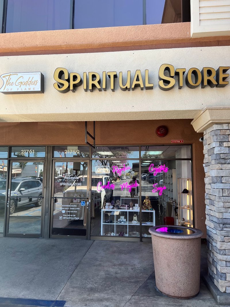 The Goddess of Flame Spiritual Store,Handmade Magickal Candles & Spiritual Supplies Metaphysical Store storefront in Woodland Hills California
