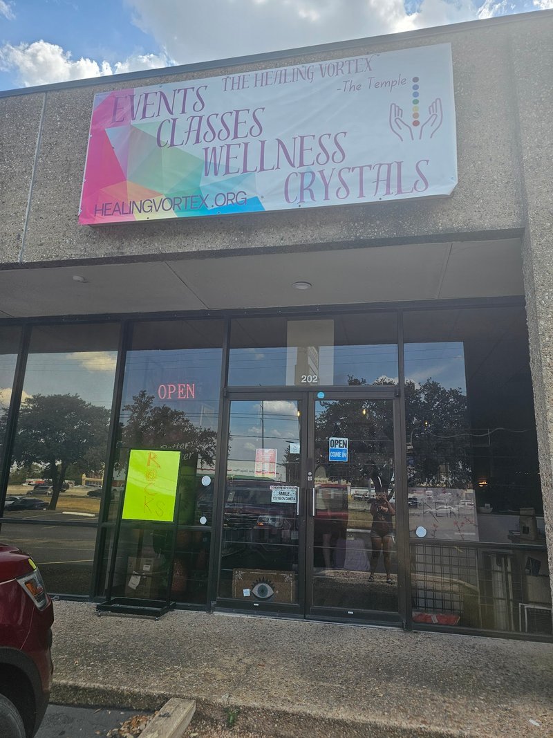 The Healing Vortex - The Temple Metaphysical Store storefront in Austin Texas
