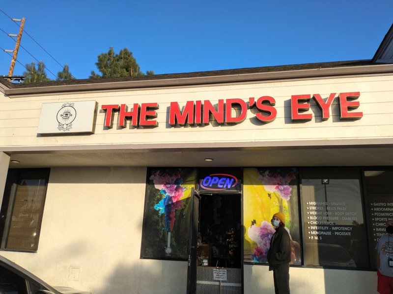 The Mind's Eye Metaphysical Store storefront in Norwalk California