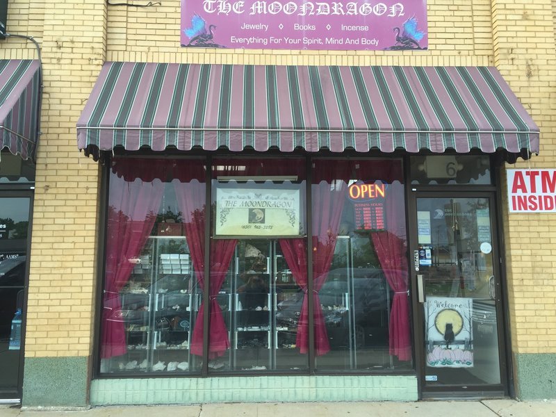 THE MOONDRAGON Metaphysical Store storefront in Westmont Illinois