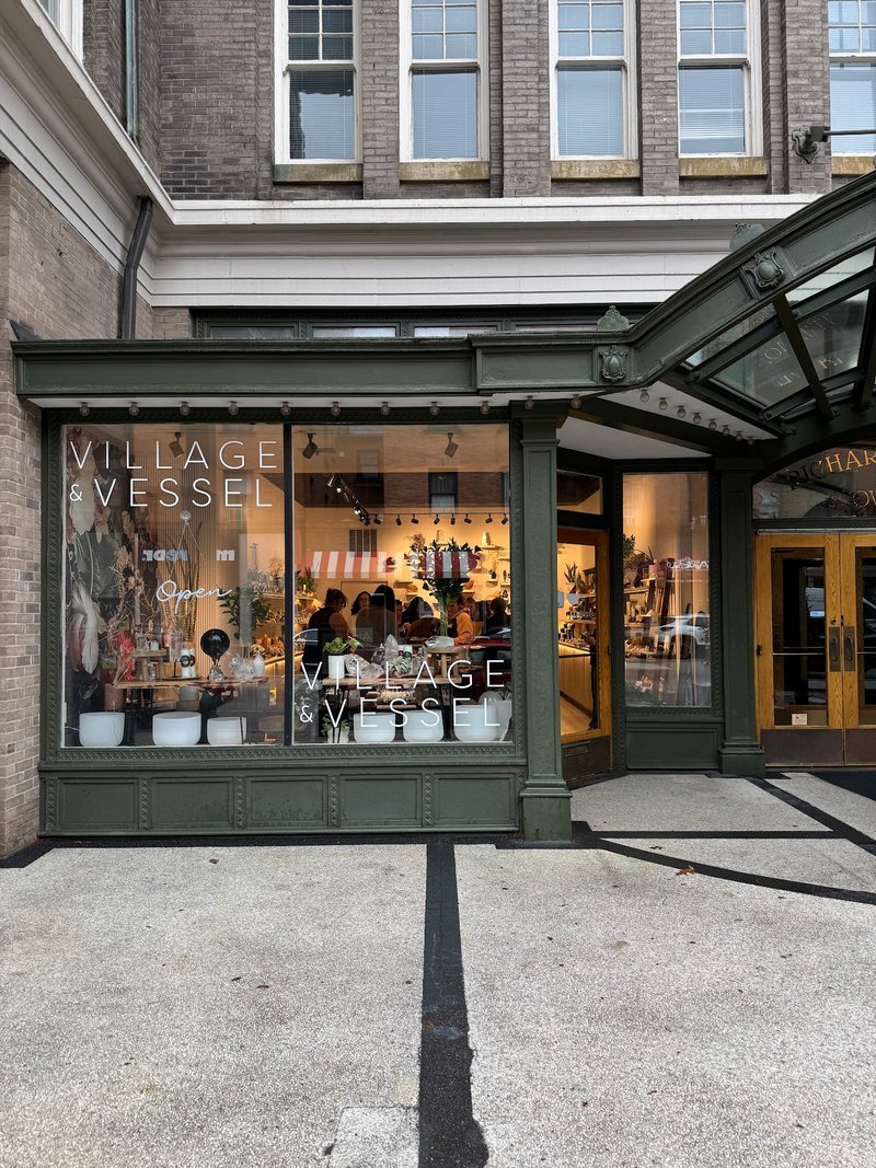 Village & Vessel Metaphysical Store storefront in Oak Park Illinois