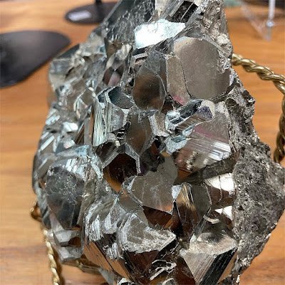 Store interior displaying crystals, minerals, and metaphysical supplies